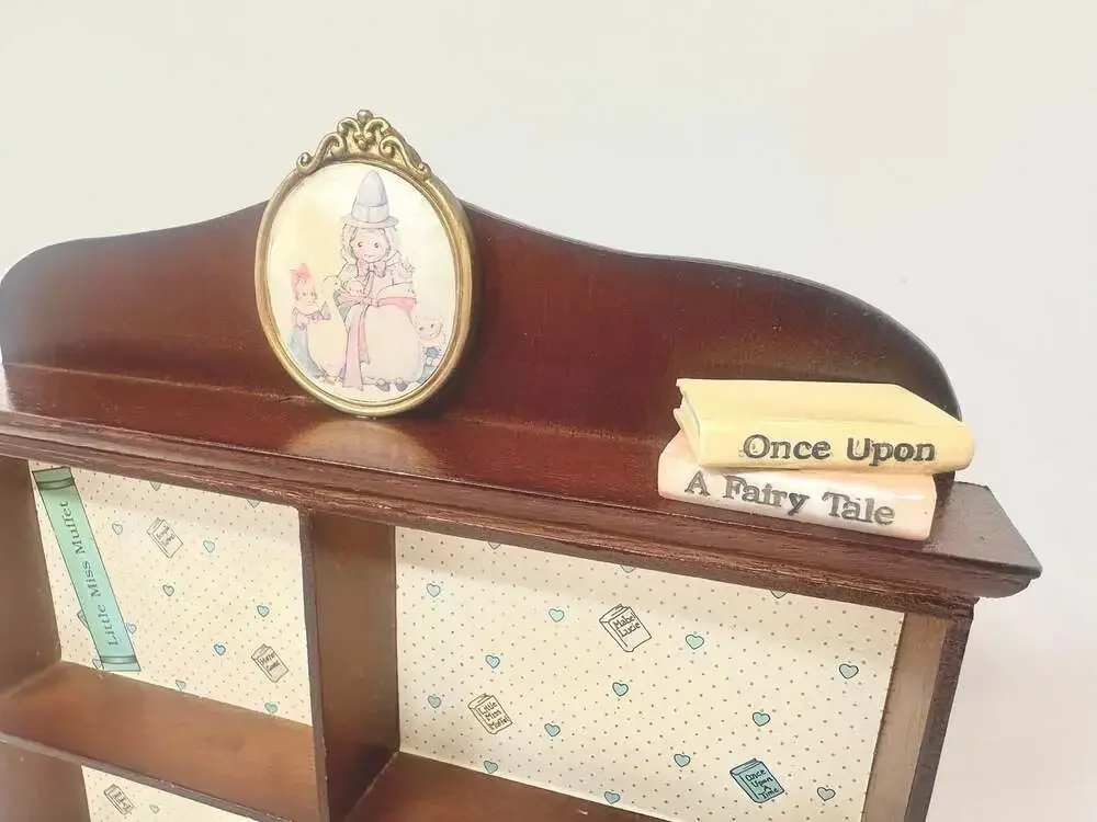 Wooden Fairytale Apothecary Shelf - “ Memories Of Yesterday “ by Enesco 1993